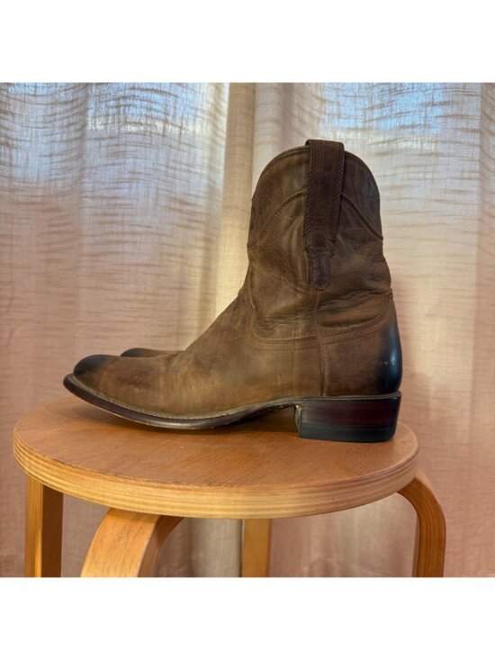 Tecovas The Dean Brown Goat Cafe Leather Boots Size 9 main image 14